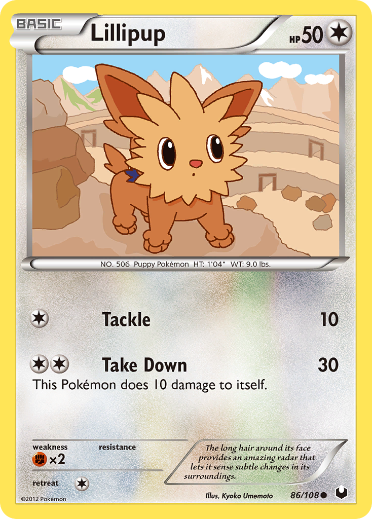 Lillipup (86) [Dark Explorers] Reverse Holofoil - Deck Out Gaming