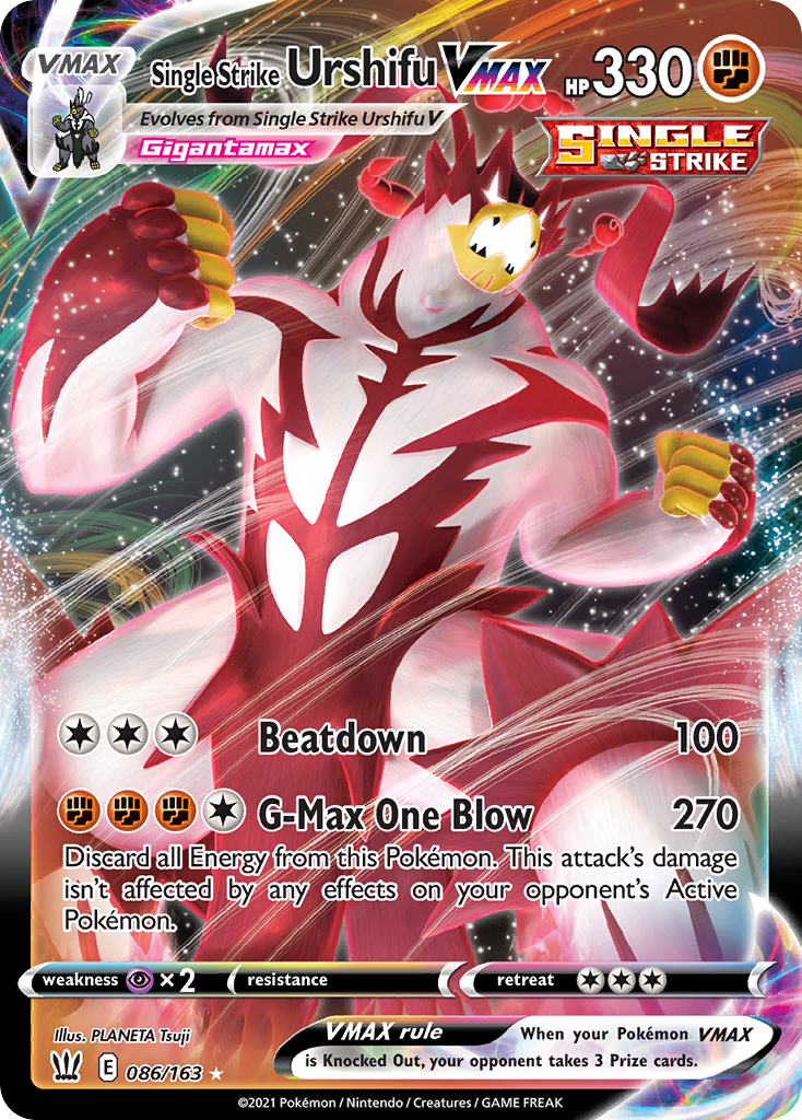 Single Strike Urshifu VMAX [SWSH05: Battle Styles] - Deck Out Gaming
