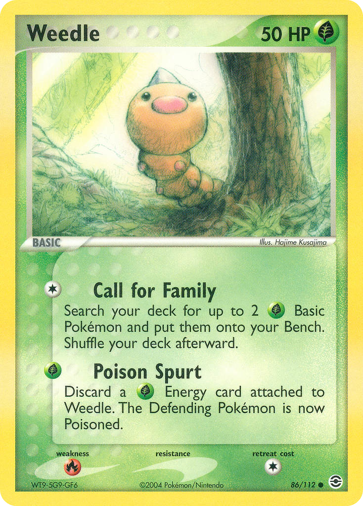 Weedle (86) [FireRed & LeafGreen] Reverse Holofoil