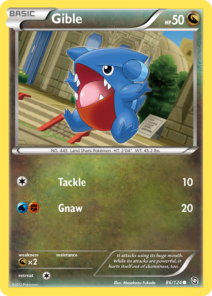 Gible (86) [Dragons Exalted] Reverse Holofoil - Deck Out Gaming