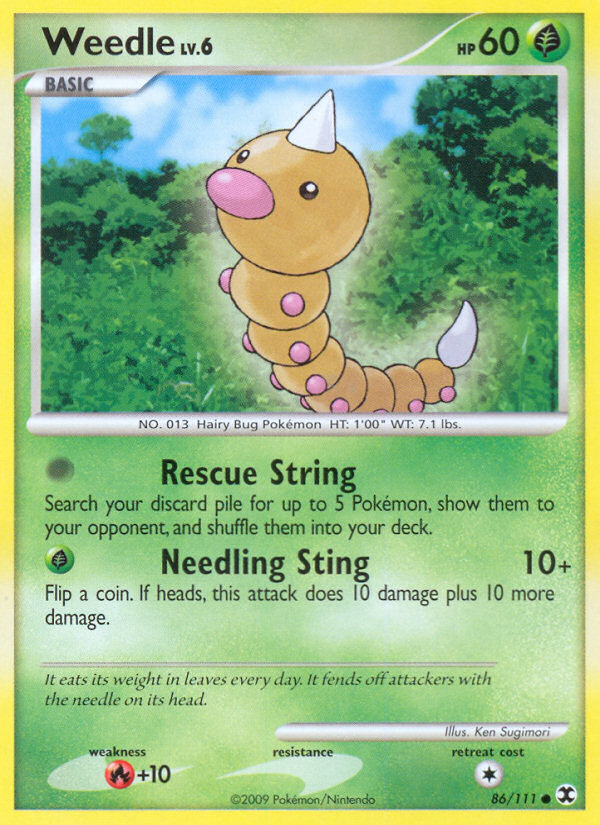 Weedle (86) [Rising Rivals] Reverse Holofoil - Deck Out Gaming