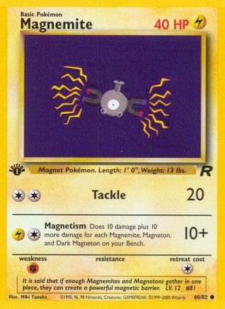 Magnemite (60) [Team Rocket] 1st Edition - Deck Out Gaming