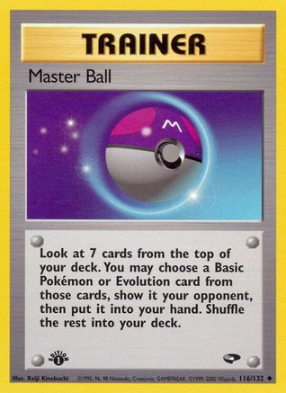 Master Ball (116) [Gym Challenge] 1st Edition - Deck Out Gaming