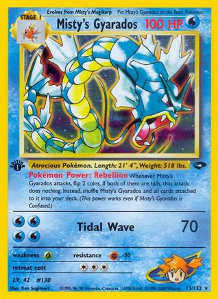 Misty's Gyarados (13) [Gym Challenge] 1st Edition Holofoil - Deck Out Gaming