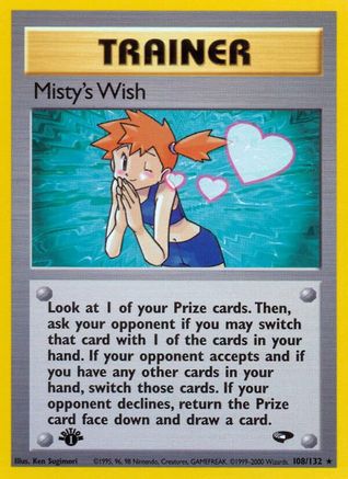 Misty's Wish (108) [Gym Challenge] 1st Edition - Deck Out Gaming