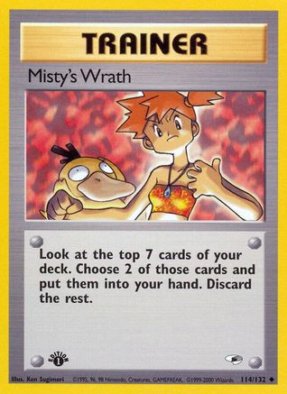 Misty's Wrath (114) [Gym Heroes] 1st Edition - Deck Out Gaming