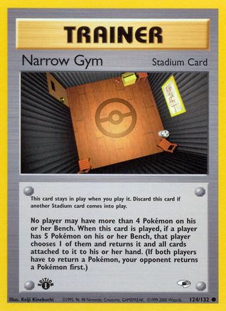 Narrow Gym (124) [Gym Heroes] 1st Edition - Deck Out Gaming