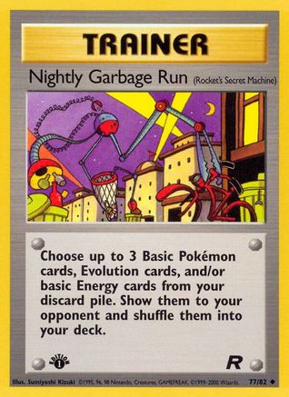 Nightly Garbage Run (77) [Team Rocket] 1st Edition - Deck Out Gaming