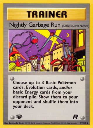 Nightly Garbage Run (77) [Team Rocket] 1st Edition