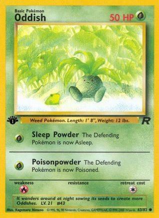 Oddish (63) [Team Rocket] 1st Edition