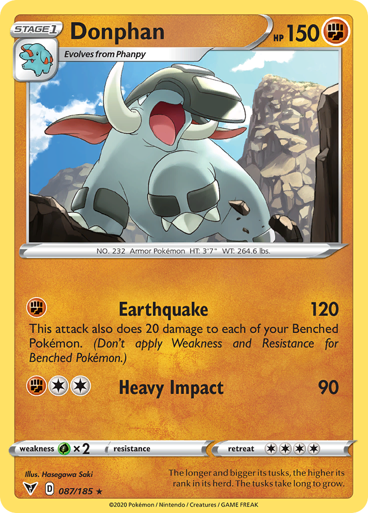Donphan [SWSH04: Vivid Voltage] Reverse Holofoil - Deck Out Gaming
