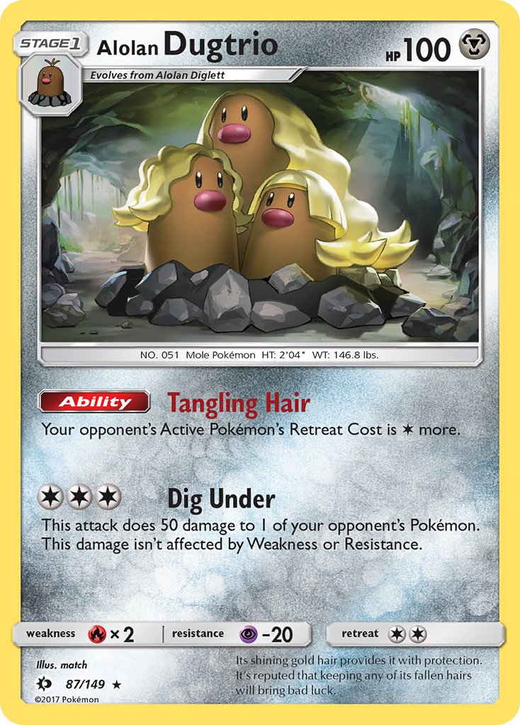 Alolan Dugtrio (87) [SM Base Set] Reverse Holofoil - Deck Out Gaming