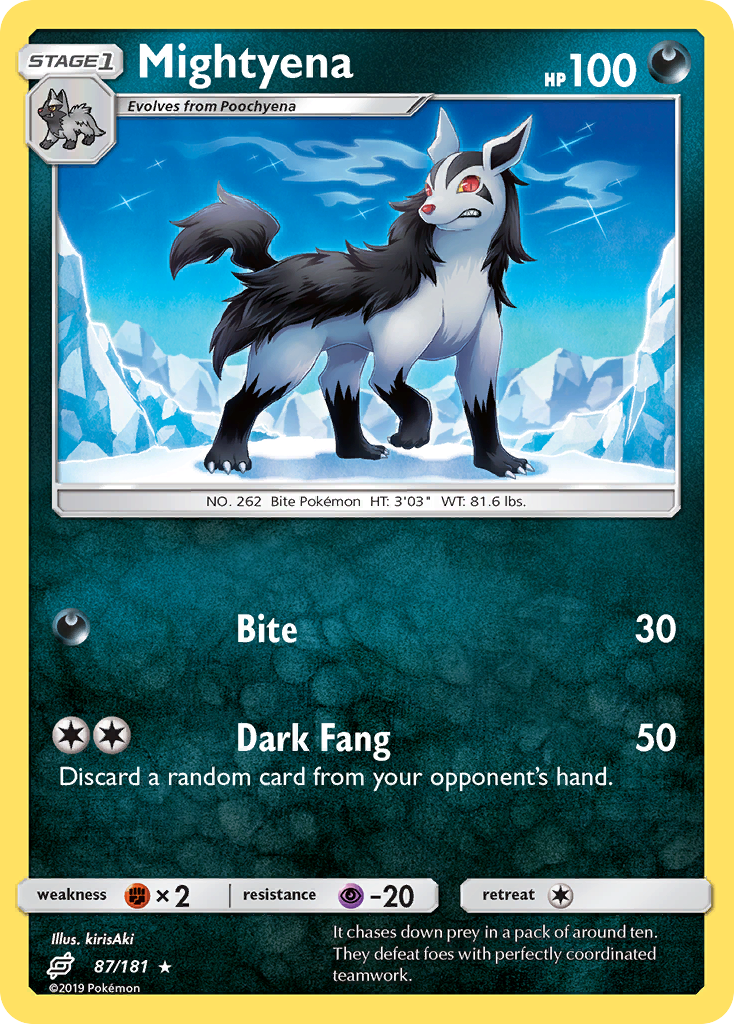 Mightyena (87/181) [Sun & Moon: Team Up] Reverse Holofoil - Deck Out Gaming