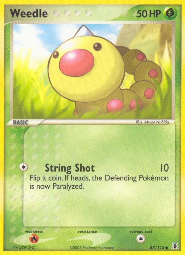 Weedle (87) [Delta Species] Reverse Holofoil - Deck Out Gaming