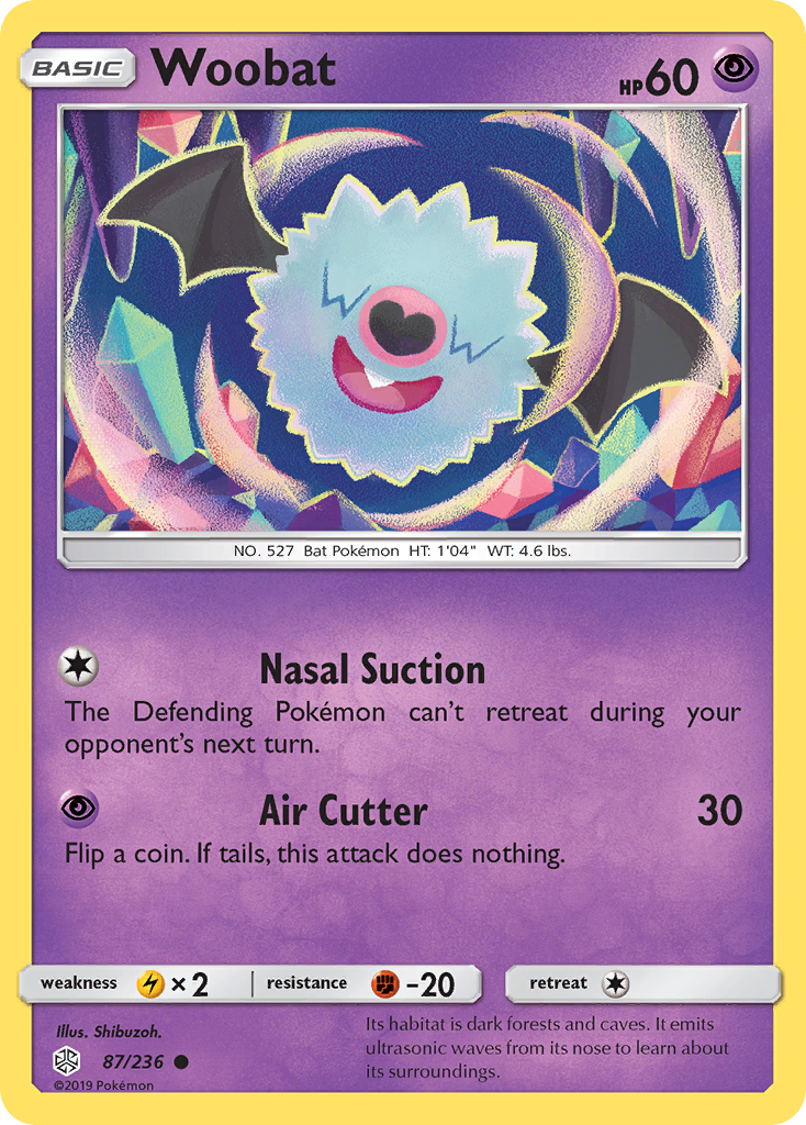 Woobat (87/236) [SM - Cosmic Eclipse] Reverse Holofoil - Deck Out Gaming