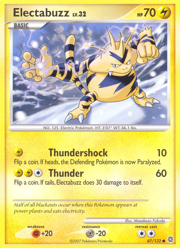 Electabuzz (87) [Secret Wonders] Reverse Holofoil - Deck Out Gaming