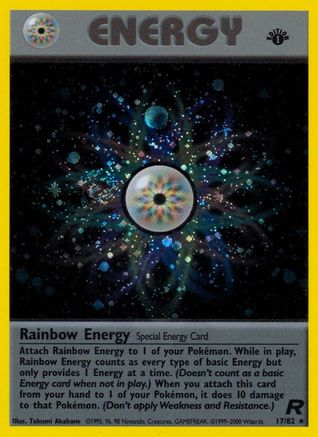 Rainbow Energy (17) [Team Rocket] 1st Edition Holofoil