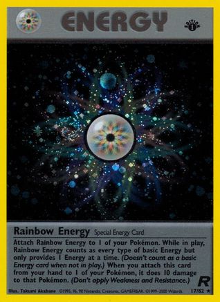 Rainbow Energy (17) [Team Rocket] 1st Edition Holofoil - Deck Out Gaming