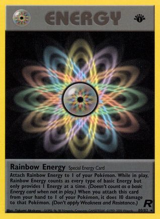 Rainbow Energy (80) [Team Rocket] 1st Edition