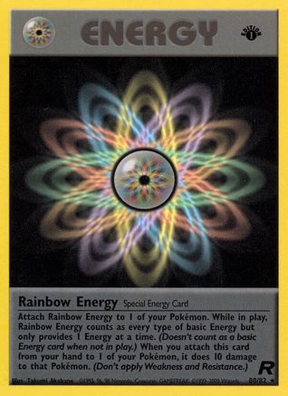 Rainbow Energy (80) [Team Rocket] 1st Edition - Deck Out Gaming