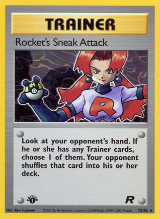 Rocket's Sneak Attack (72) [Team Rocket] 1st Edition - Deck Out Gaming