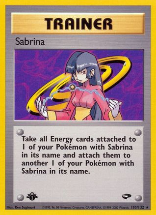 Sabrina (110) [Gym Challenge] 1st Edition - Deck Out Gaming