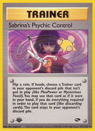 Sabrina's Psychic Control (121) [Gym Challenge] 1st Edition - Deck Out Gaming