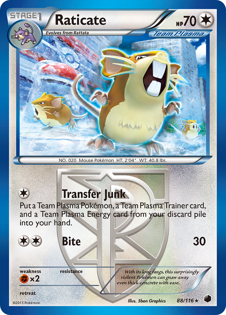 Raticate (Team Plasma) (88) [Plasma Freeze] - Deck Out Gaming