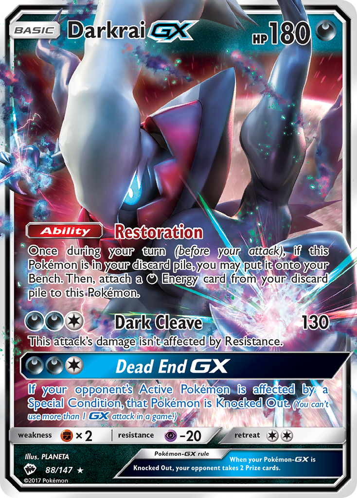 Darkrai GX (88) [SM - Burning Shadows] - Deck Out Gaming