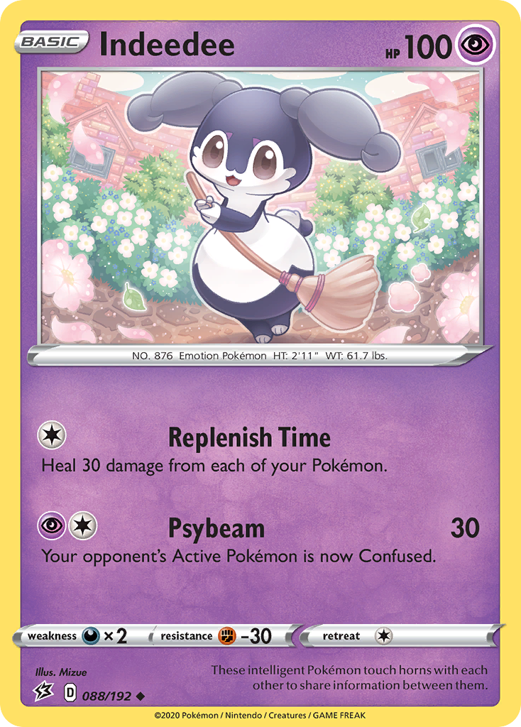 Indeedee (88/192) [SWSH02: Rebel Clash] Reverse Holofoil - Deck Out Gaming