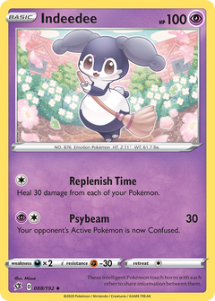 Indeedee (88/192) [SWSH02: Rebel Clash] Reverse Holofoil - Deck Out Gaming