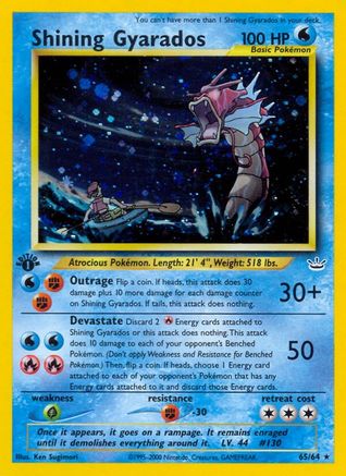 Shining Gyarados (65) [Neo Revelation] 1st Edition Holofoil - Deck Out Gaming