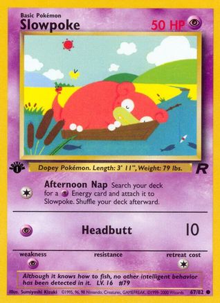 Slowpoke (67) [Team Rocket] 1st Edition - Deck Out Gaming