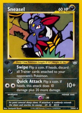 Sneasel (24) [Neo Revelation] 1st Edition - Deck Out Gaming