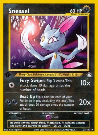 Sneasel (25) [Neo Genesis] 1st Edition