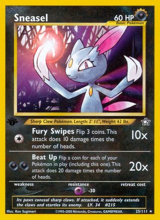 Sneasel (25) [Neo Genesis] Unlimited - Deck Out Gaming