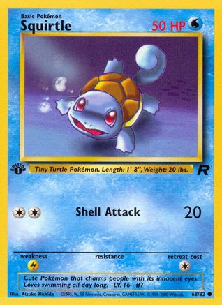Squirtle (68) [Team Rocket] 1st Edition