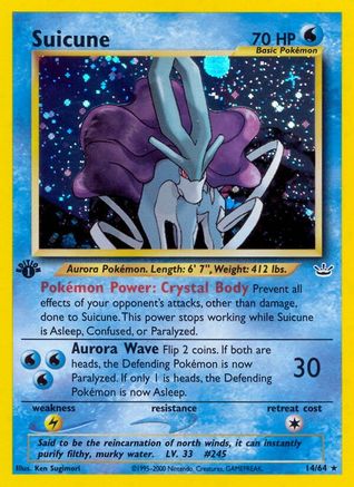 Suicune (14) [Neo Revelation] 1st Edition Holofoil - Deck Out Gaming