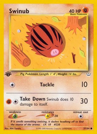 Swinub (57) [Neo Revelation] 1st Edition - Deck Out Gaming