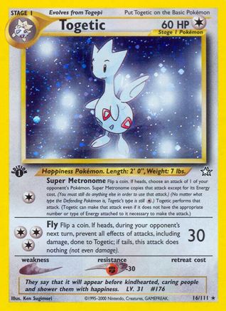 Togetic (16) [Neo Genesis] 1st Edition Holofoil