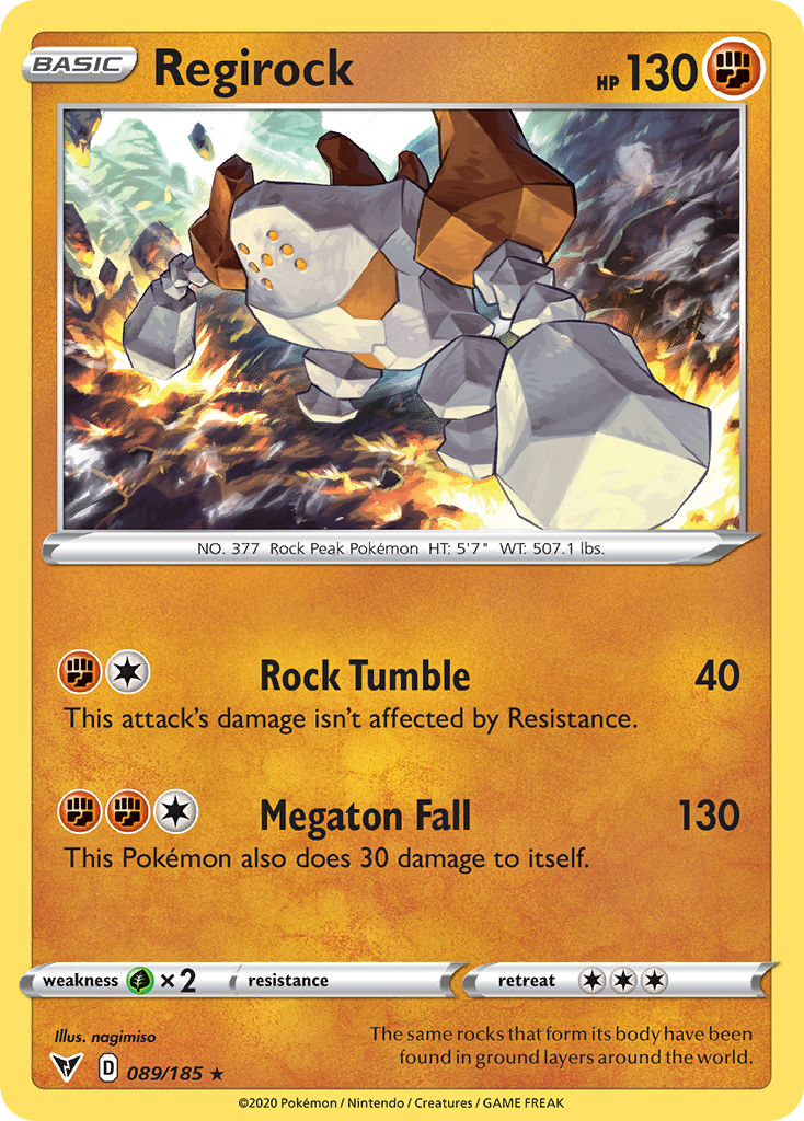 Regirock [SWSH04: Vivid Voltage] Reverse Holofoil - Deck Out Gaming