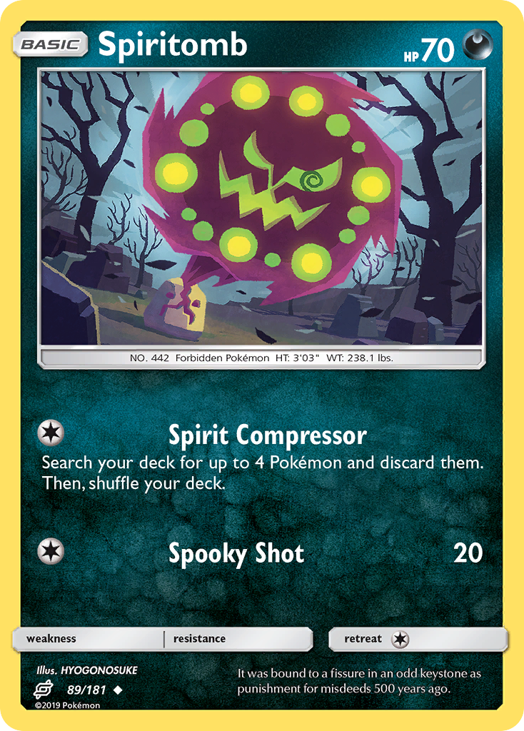 Spiritomb (89/181) [Sun & Moon: Team Up] Reverse Holofoil - Deck Out Gaming
