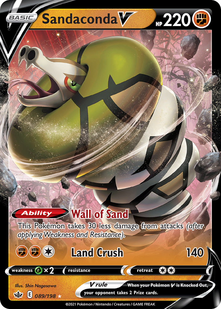 Sandaconda V (089/198) [Sword & Shield: Chilling Reign] - Deck Out Gaming