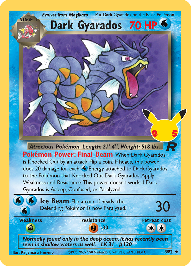 Dark Gyarados (8/82) [Celebrations: 25th Anniversary - Classic Collection] - Deck Out Gaming