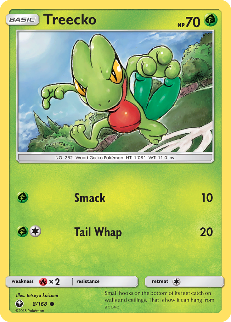 Treecko (8) (8) [SM - Celestial Storm] Reverse Holofoil - Deck Out Gaming