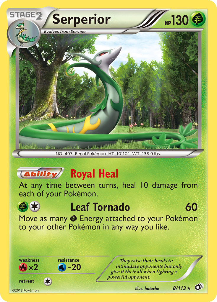 Serperior (8) [Legendary Treasures] Reverse Holofoil - Deck Out Gaming