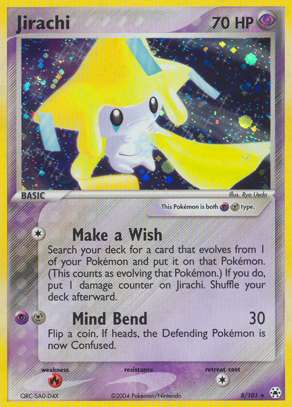 Jirachi (8) [Hidden Legends] Reverse Holofoil - Deck Out Gaming