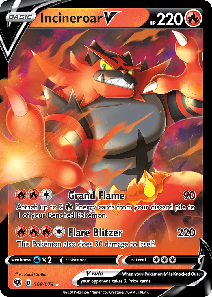 Incineroar V [Champion's Path] - Deck Out Gaming