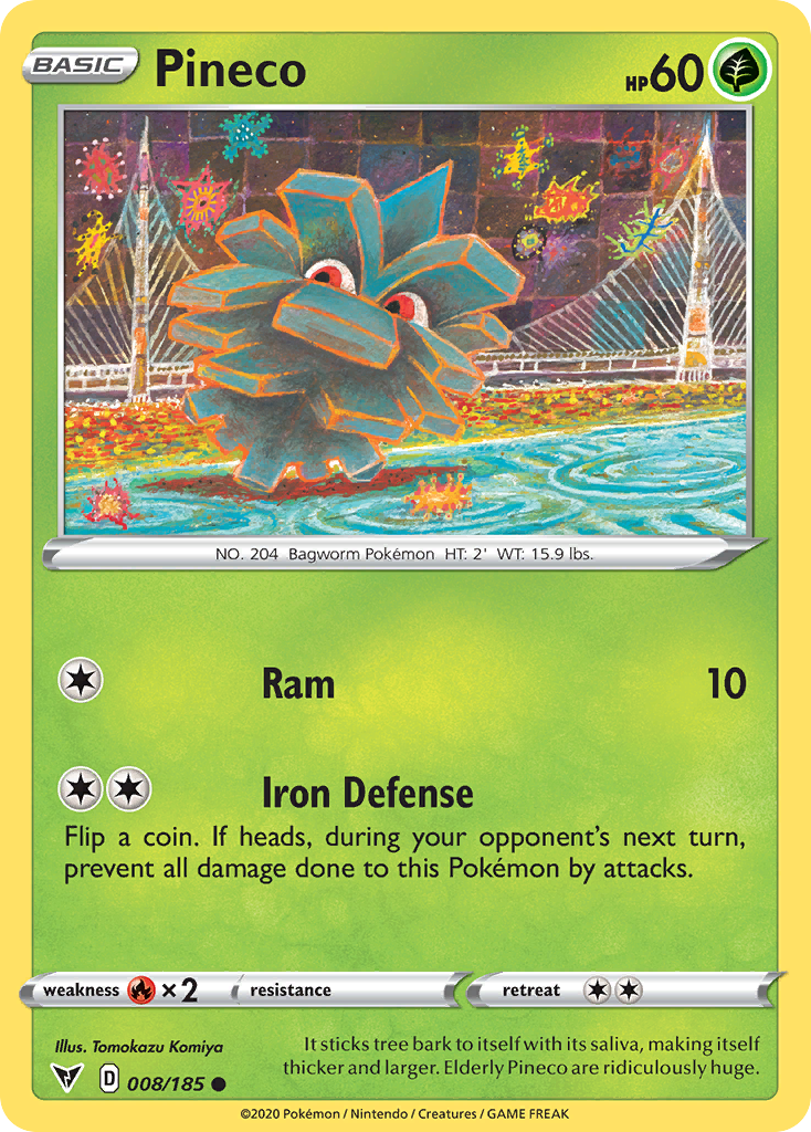 Pineco [SWSH04: Vivid Voltage] Reverse Holofoil - Deck Out Gaming