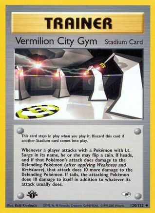 Vermilion City Gym (120) [Gym Heroes] 1st Edition - Deck Out Gaming